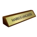 2 x 8 Wood Desk Block w/Plate