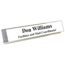 2 x 10 Silver Desk Hldr w/Plt